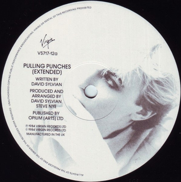 David Sylvian : Pulling Punches (12", Single, Pos)