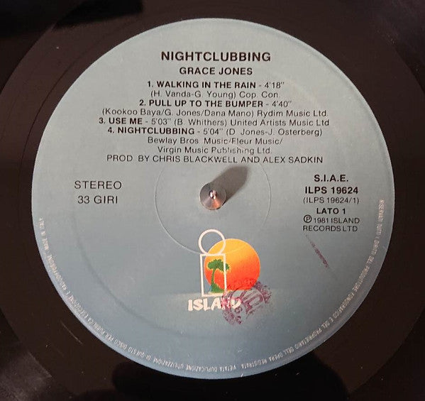 Grace Jones : Nightclubbing (LP, Album)