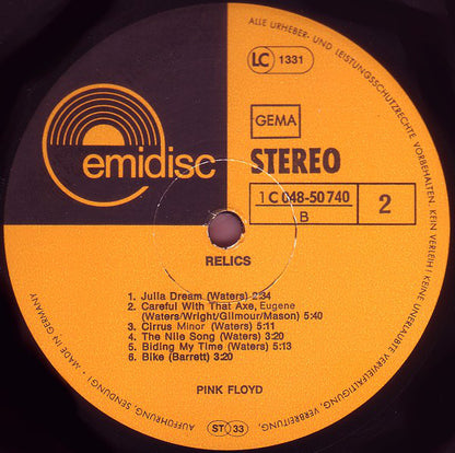 Pink Floyd : Relics (LP, Comp, RE)