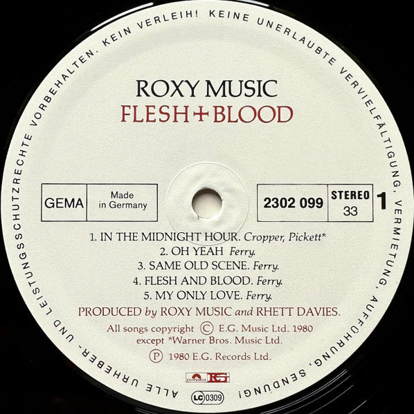Roxy Music : Flesh + Blood (LP, Album)
