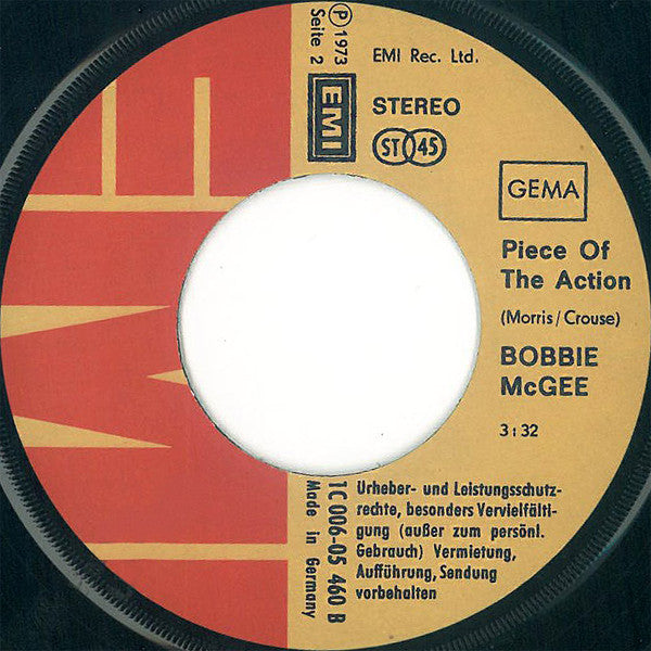 Bobbie McGee : Rock And Roll People (7", Single)