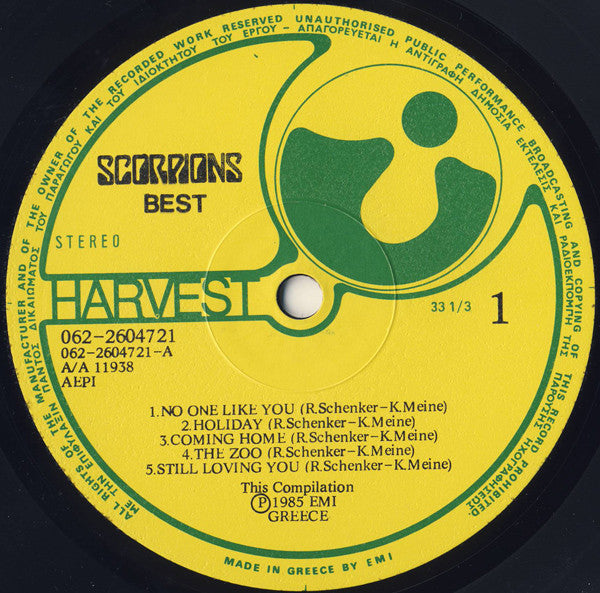 Scorpions : Best (LP, Comp + 7")