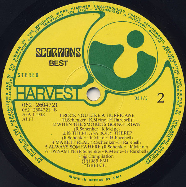 Scorpions : Best (LP, Comp + 7")