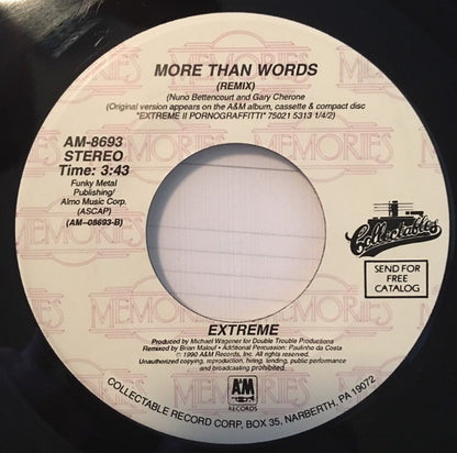 Extreme (2) : More Than Words (7")