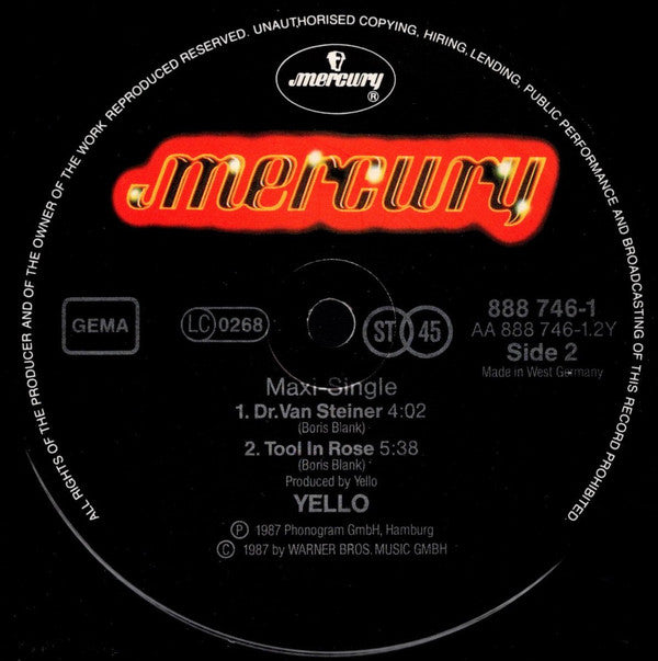 Yello, Shirley Bassey : The Rhythm Divine (12", Maxi)