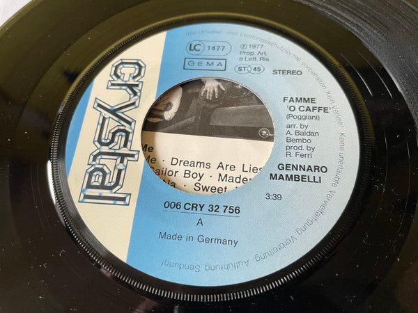 Gennaro Mambelli : Famme 'O Caffè (7", Single)