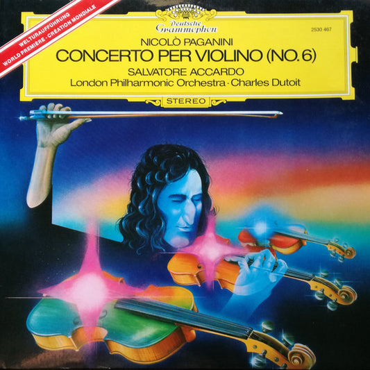 Niccolò Paganini - Salvatore Accardo • London Philharmonic Orchestra • Charles Dutoit : Concerto Per Violino (No. 6) (LP, Album)