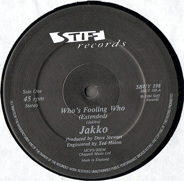 Jakko : Who's Fooling Who (12")