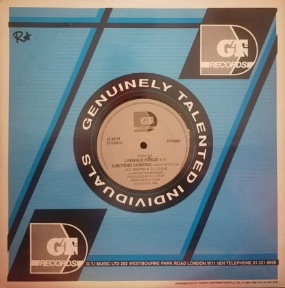 MC Martay & D.J. D.B.M.* : Beyond Control / Female Force (12")