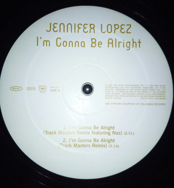 Jennifer Lopez : I'm Gonna Be Alright (12")
