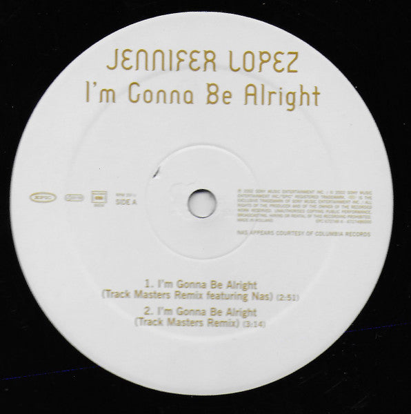Jennifer Lopez : I'm Gonna Be Alright (12")