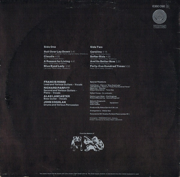 Status Quo : Hello! (LP, Album, RP)