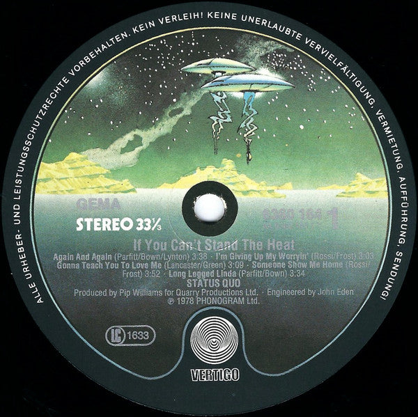 Status Quo : If You Can't Stand The Heat (LP, Album, Gat)