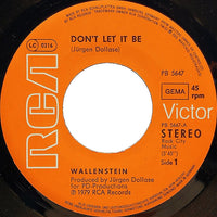 Wallenstein : Don't  Let It Be (7", Single)
