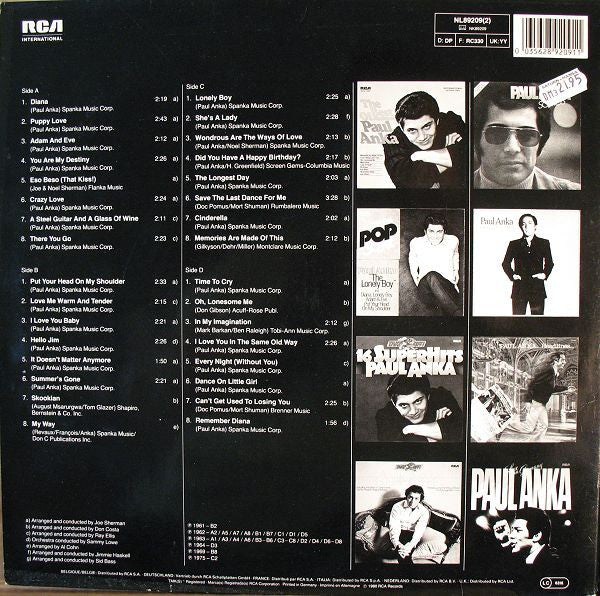Paul Anka : Forever (32 Hits And The Story Of Paul Anka) (2xLP, Comp)