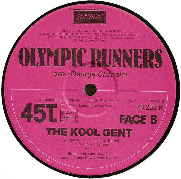 Olympic Runners : Keep It Up (12")