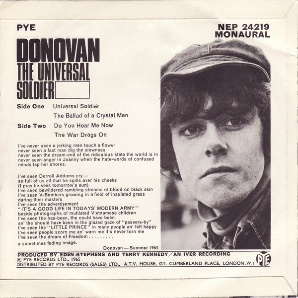 Donovan : The Universal Soldier (7", EP, Pus)