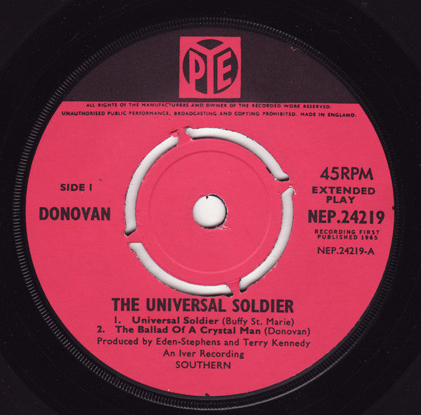 Donovan : The Universal Soldier (7", EP, Pus)