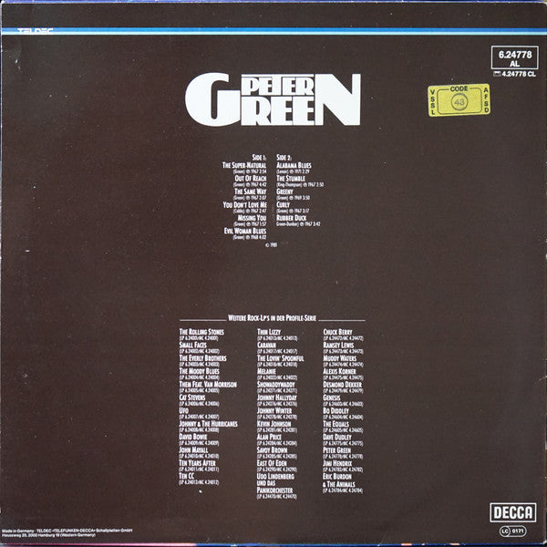 Peter Green (2) : Peter Green (LP, Comp)