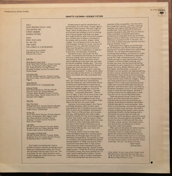 Ornette Coleman : Science Fiction (LP, Album, Pit)