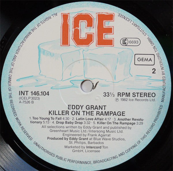 Eddy Grant : Killer On The Rampage (LP, Album)