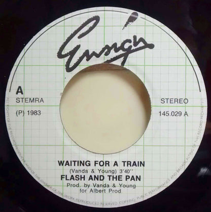 Flash And The Pan* : Waiting For A Train (7", Single)