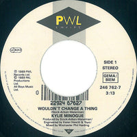 Kylie* : Wouldn't Change A Thing (7", Single, Lar)