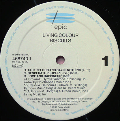 Living Colour : Biscuits (12", EP)