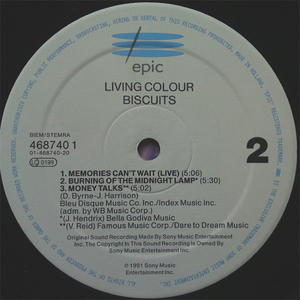 Living Colour : Biscuits (12", EP)