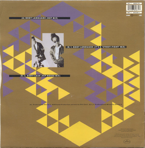 Adventures Of Stevie V. : Body Language (12")