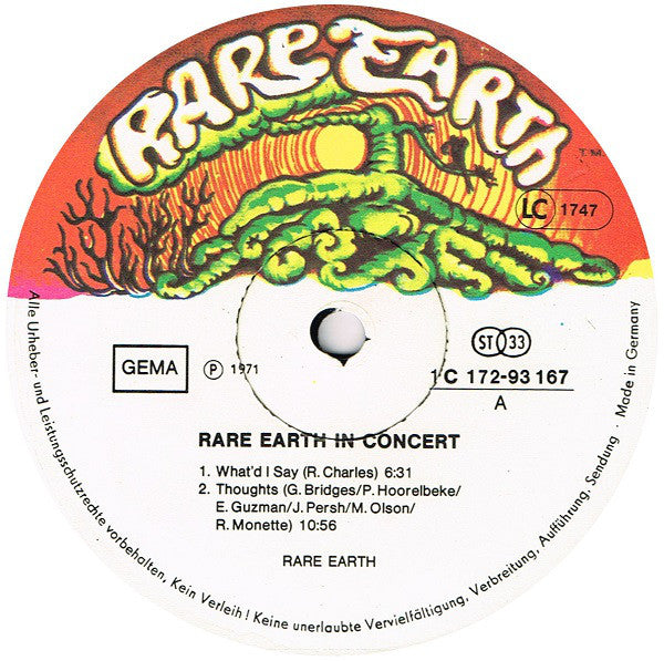 Rare Earth : Rare Earth In Concert (2xLP, Album, RE)