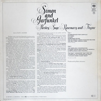 Simon And Garfunkel* : Parsley, Sage, Rosemary And Thyme (LP, Album, RE)