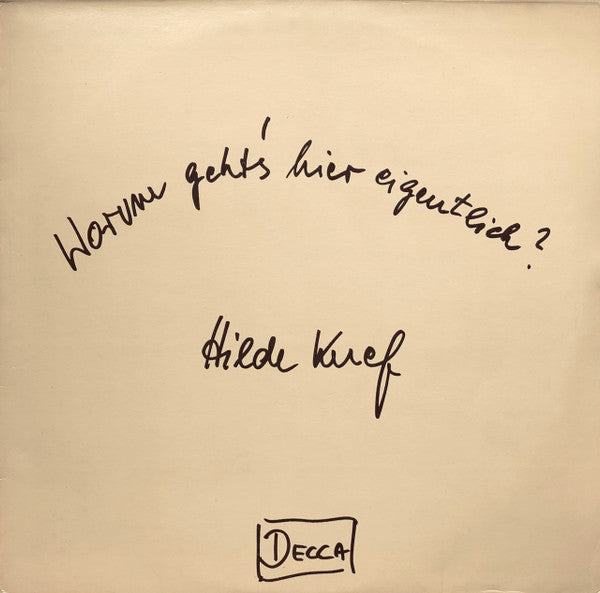 Hilde Knef* : Worum Geht's Hier Eigentlich? (LP, Album)