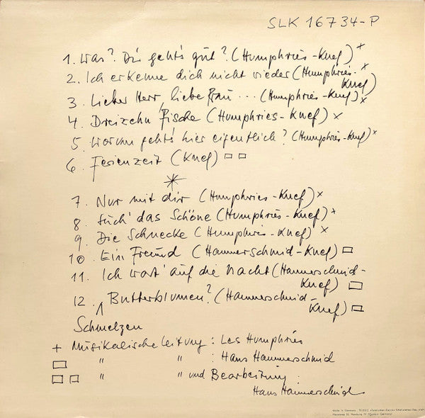 Hilde Knef* : Worum Geht's Hier Eigentlich? (LP, Album)