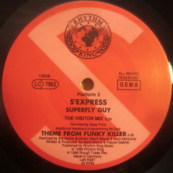 S'Express : Superfly Guy (Limited Edition Remix) (12", Maxi, Ltd)