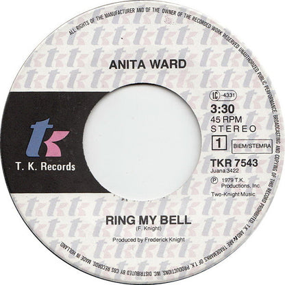 Anita Ward : Ring My Bell (7", Single)