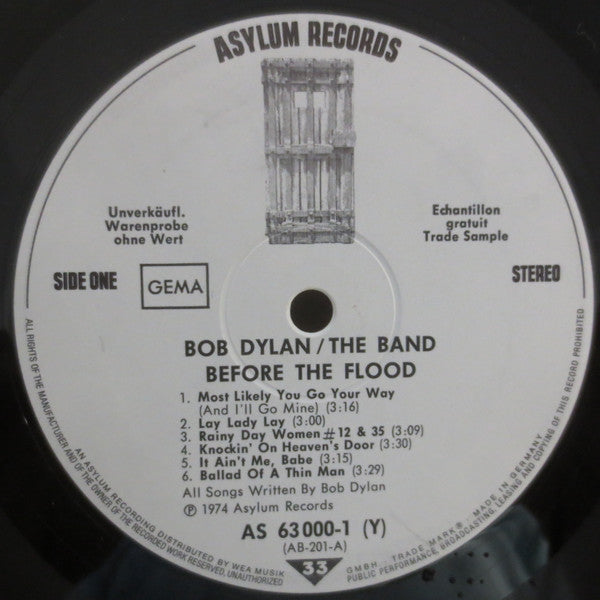 Bob Dylan / The Band : Before The Flood (2xLP, Album, Promo, Gat)