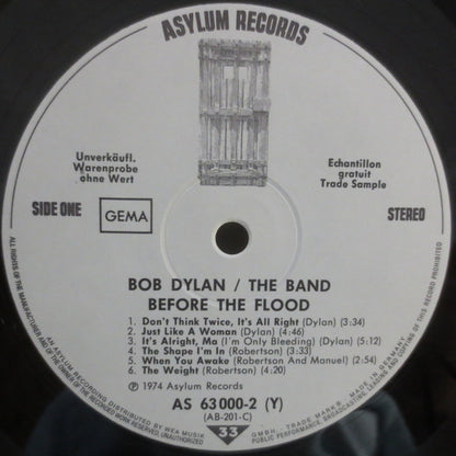 Bob Dylan / The Band : Before The Flood (2xLP, Album, Promo, Gat)
