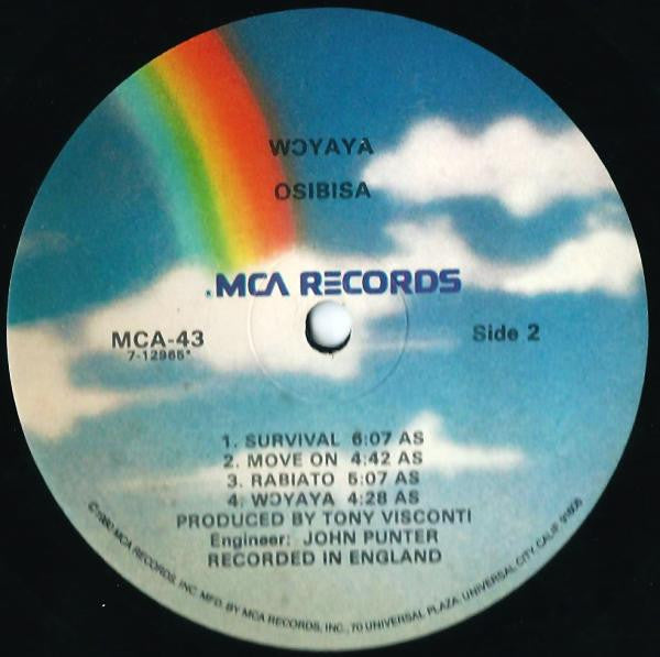 Osibisa : Woyaya (LP, Album, RE, Glo)