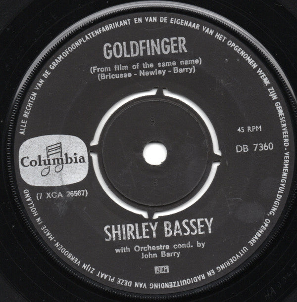 Shirley Bassey : Goldfinger (7", Single)