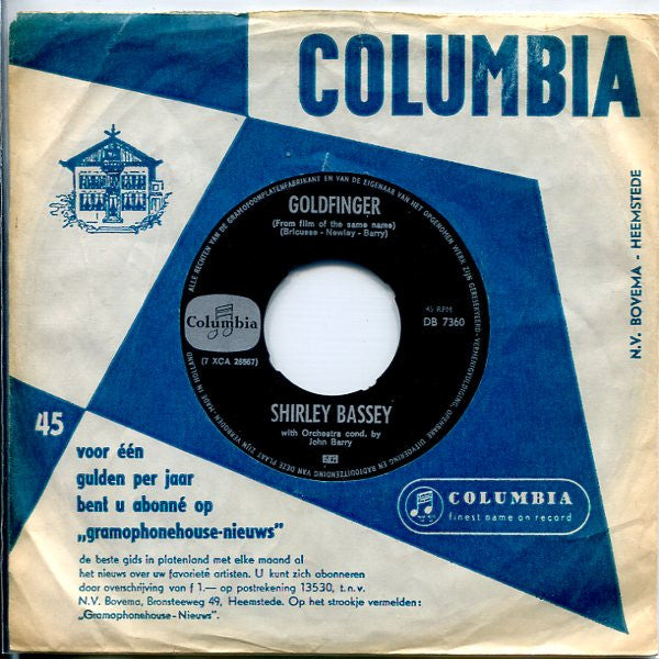 Shirley Bassey : Goldfinger (7", Single)