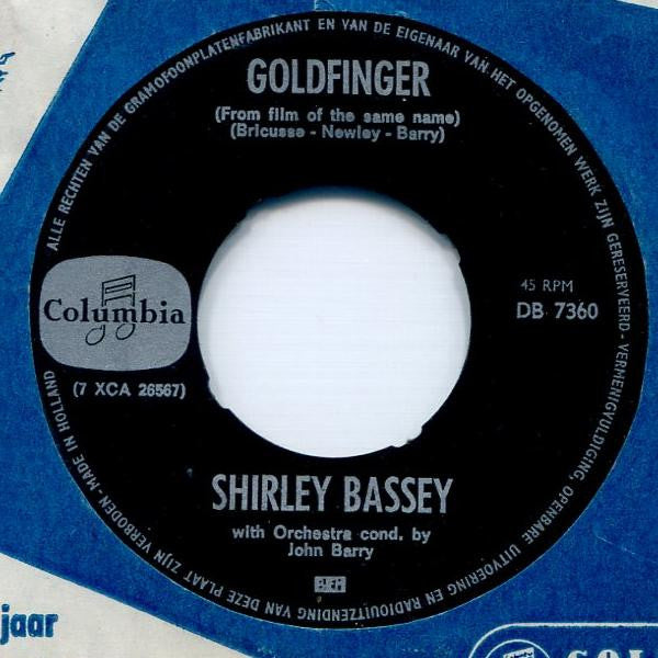 Shirley Bassey : Goldfinger (7", Single)