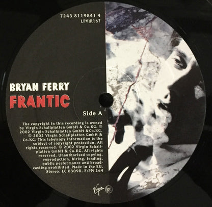 Bryan Ferry : Frantic (LP, Album)