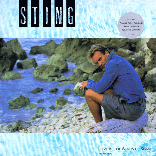 Sting : Love Is The Seventh Wave (New Mix) (12", Maxi, Ltd)