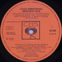 Louis Armstrong : Greatest Hits (LP, Comp, Club)