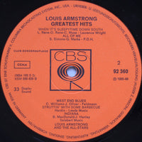 Louis Armstrong : Greatest Hits (LP, Comp, Club)