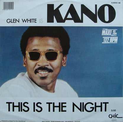 Glen White (Kano)* : This Is The Night (12", Yel)