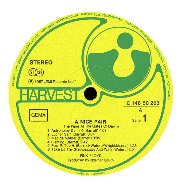 Pink Floyd : A Nice Pair (LP, Album, RE + LP, Album, RE + Comp, Mon)