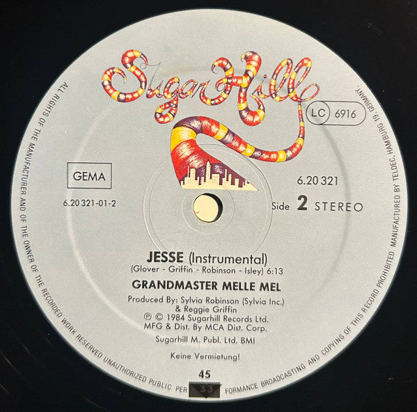 Grandmaster Melle Mel : Jesse (12", Maxi)