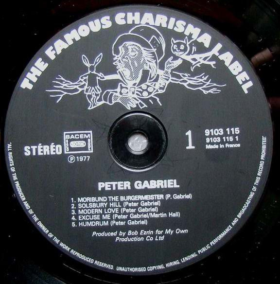 Peter Gabriel : Peter Gabriel (LP, Album, RE)